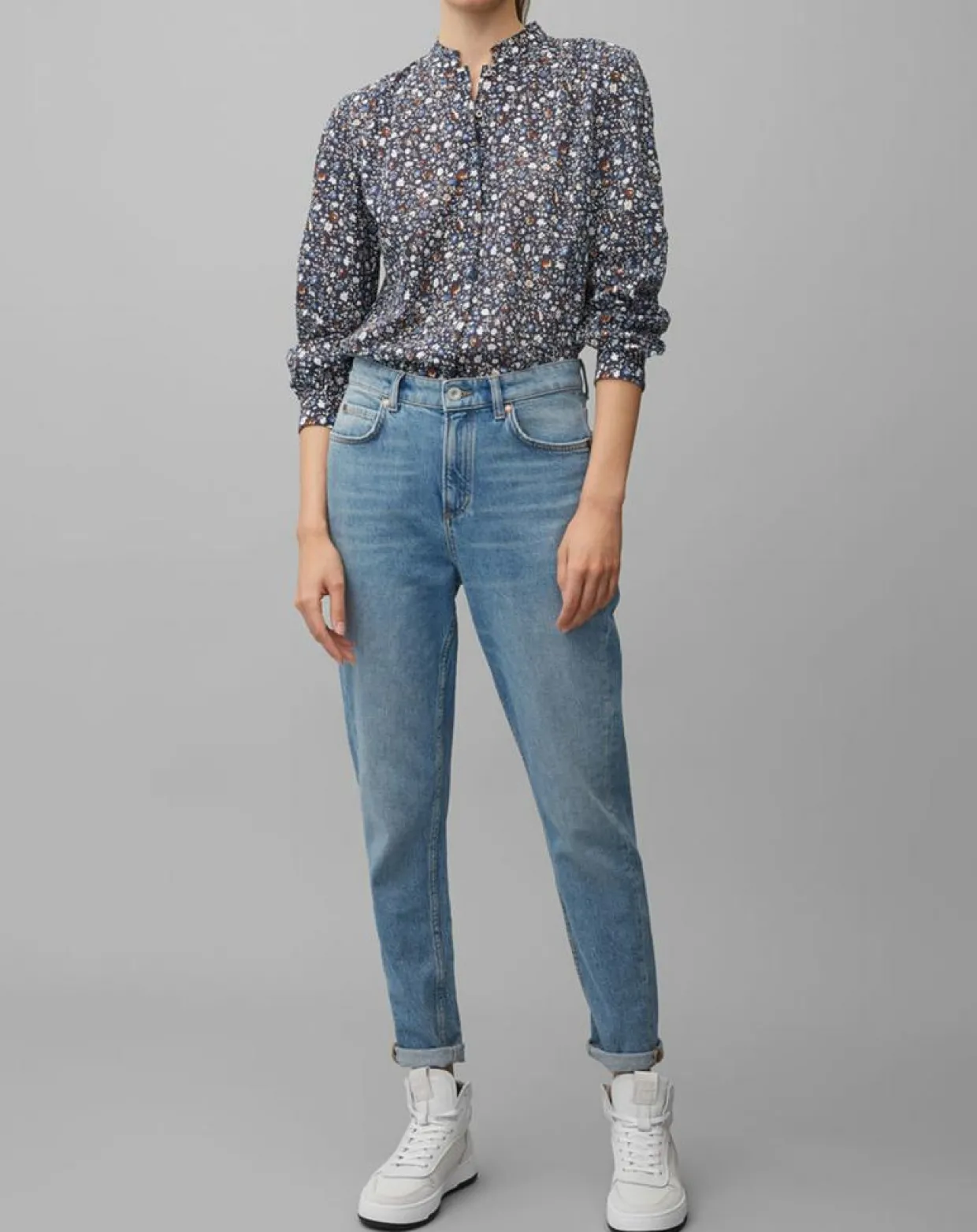 Chemise imprimée floral bleue-Marc O'Polo Best