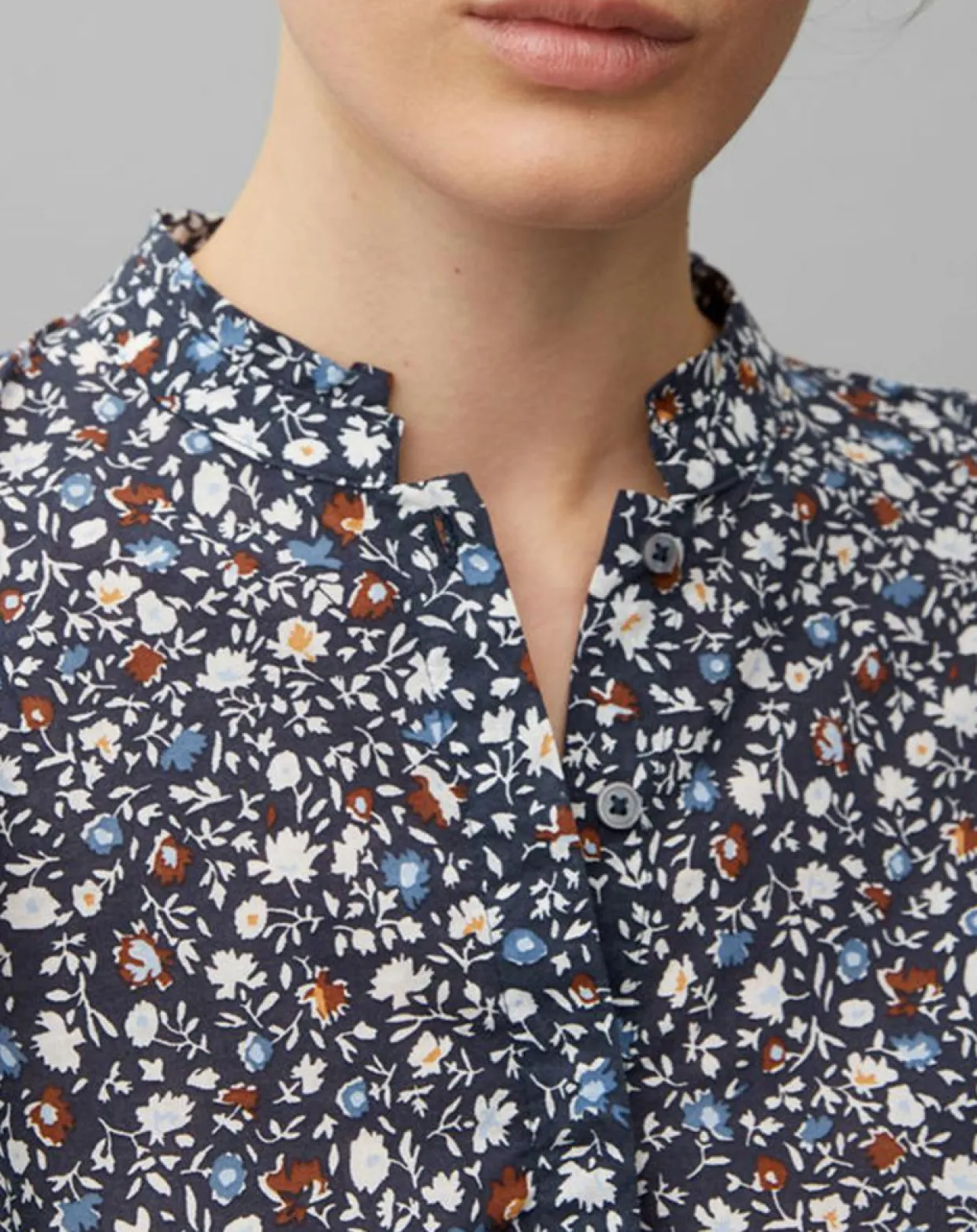Chemise imprimée floral bleue-Marc O'Polo Best