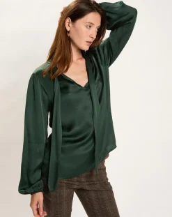 Femme Lauren Vidal Chemises^Chemise Kyllie verte