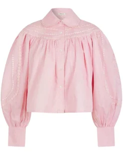 Chemise large Bridgerton rose poudre-Manoush New