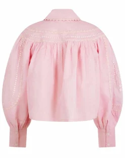 Chemise large Bridgerton rose poudre-Manoush New