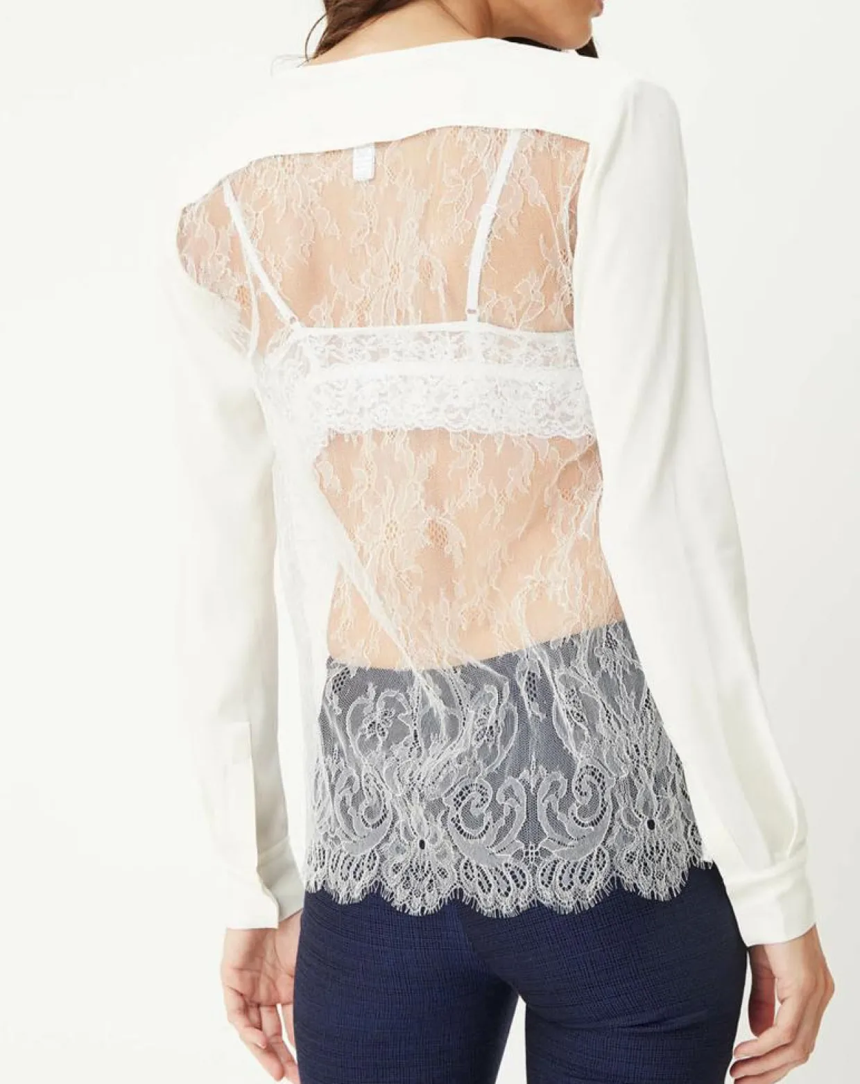 Femme La Perla Chemises^Chemise Leisuring en dentelle ivoire