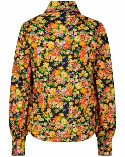 Chemise Liberty Fauve imprimée noir/multicolore-Manoush Sale
