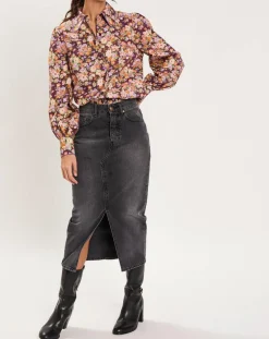 Femme Manoush Chemises^Chemise Liberty Fauve imprimée cerise noire/multicolore