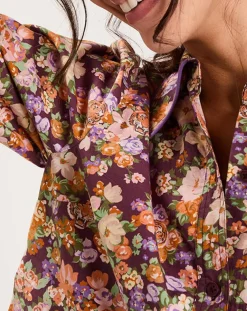 Femme Manoush Chemises^Chemise Liberty Fauve imprimée cerise noire/multicolore