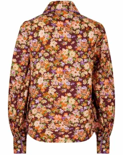 Femme Manoush Chemises^Chemise Liberty Fauve imprimée cerise noire/multicolore
