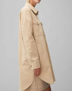 Femme Marc O'Polo Chemises^Chemise longue Overshirt Loose beige