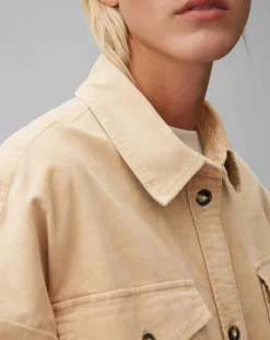 Femme Marc O'Polo Chemises^Chemise longue Overshirt Loose beige