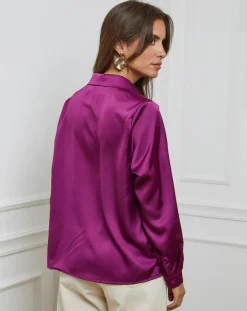 Chemise Léonie violette-L'Armoire de Suzette Hot