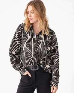 Chemise Lydia plumage-Indies Sale