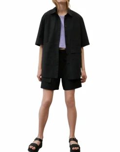 Chemise manches larges poches noire-Marc O'Polo Best