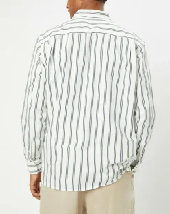 Homme Marc O'Polo Chemises^Chemise manches longues Rayée Poche blanc/noir