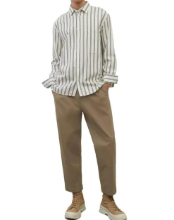 Homme Marc O'Polo Chemises^Chemise manches longues Rayée Poche blanc/noir