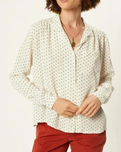 Chemise Massonne à pois écrue-Harris Wilson New
