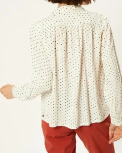 Chemise Massonne à pois écrue-Harris Wilson New