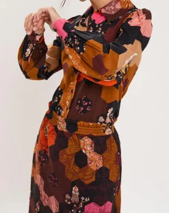 Femme Manoush Chemises^Chemise Médiéval Patchwork imprimée multicolore