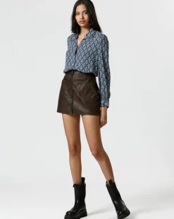 Chemise Mia bleue-The Korner Discount