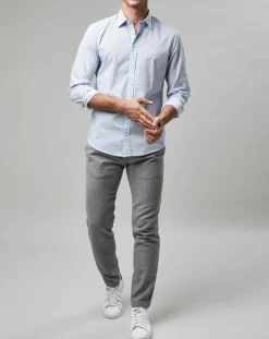 Homme Marc O'Polo Chemises^Chemise Micro Motif Vélo blanc/bleu