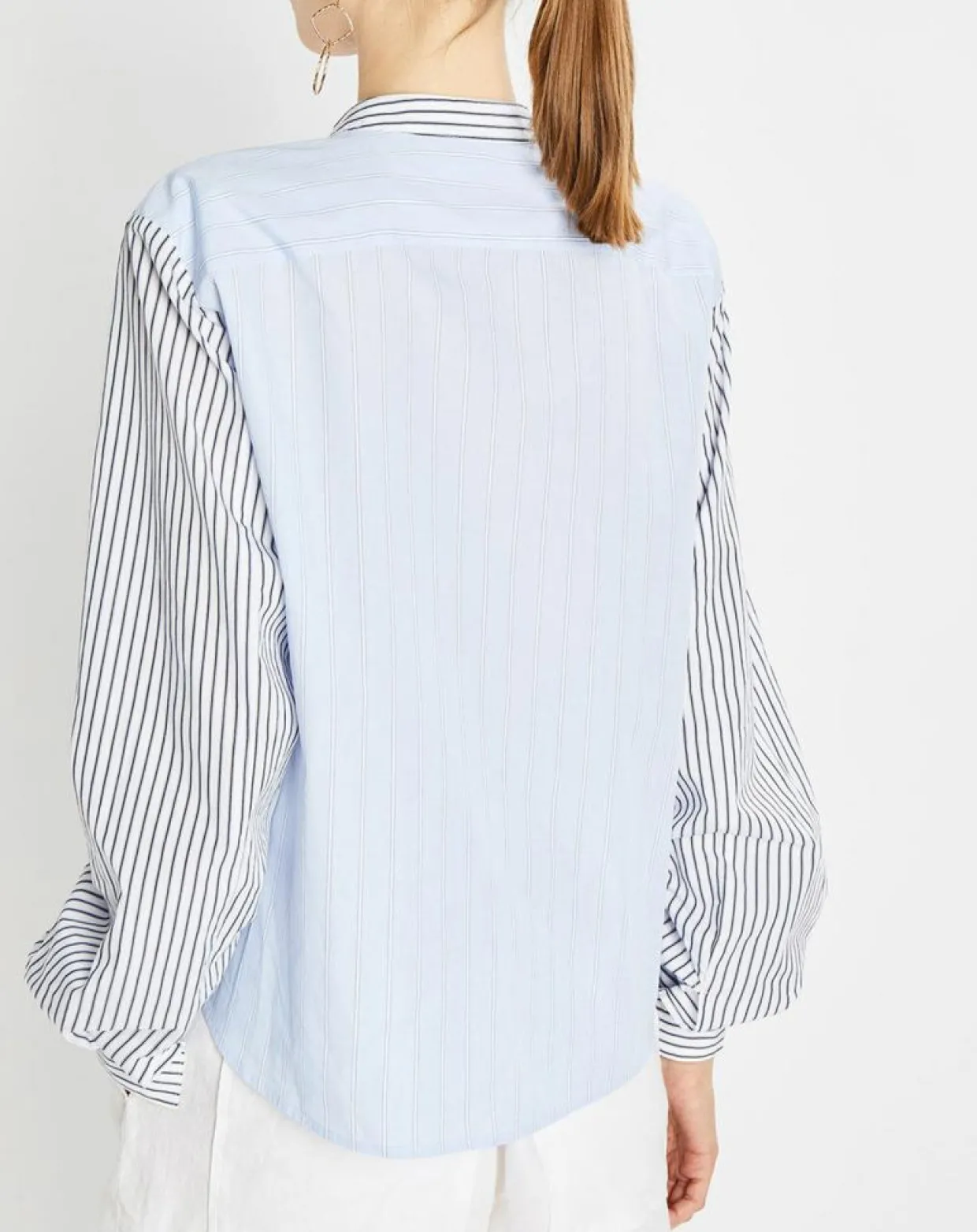 Femme Marc O'Polo Chemises^Chemise multi rayures blanc/bleu