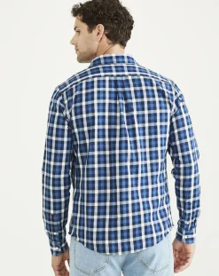Homme Dockers Chemises^Chemise Original Slim bleu foncé