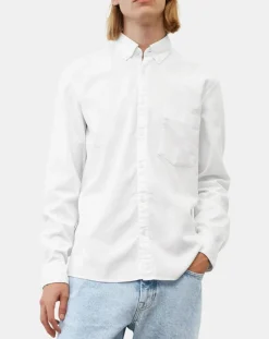 Chemise oxford Regular Fit 100% Coton Bio blanche-Marc O'Polo Clearance