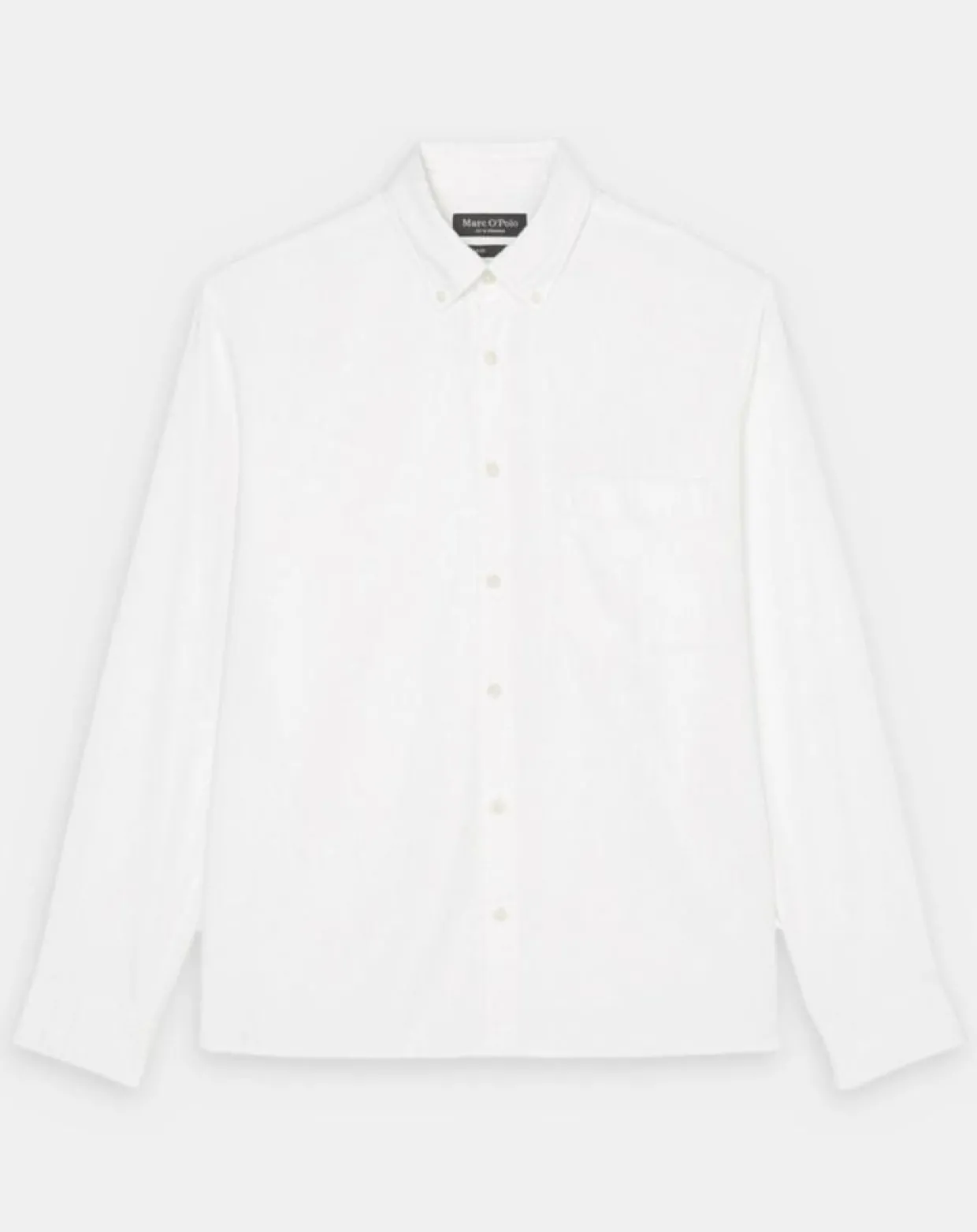 Chemise oxford Regular Fit 100% Coton Bio blanche-Marc O'Polo Clearance