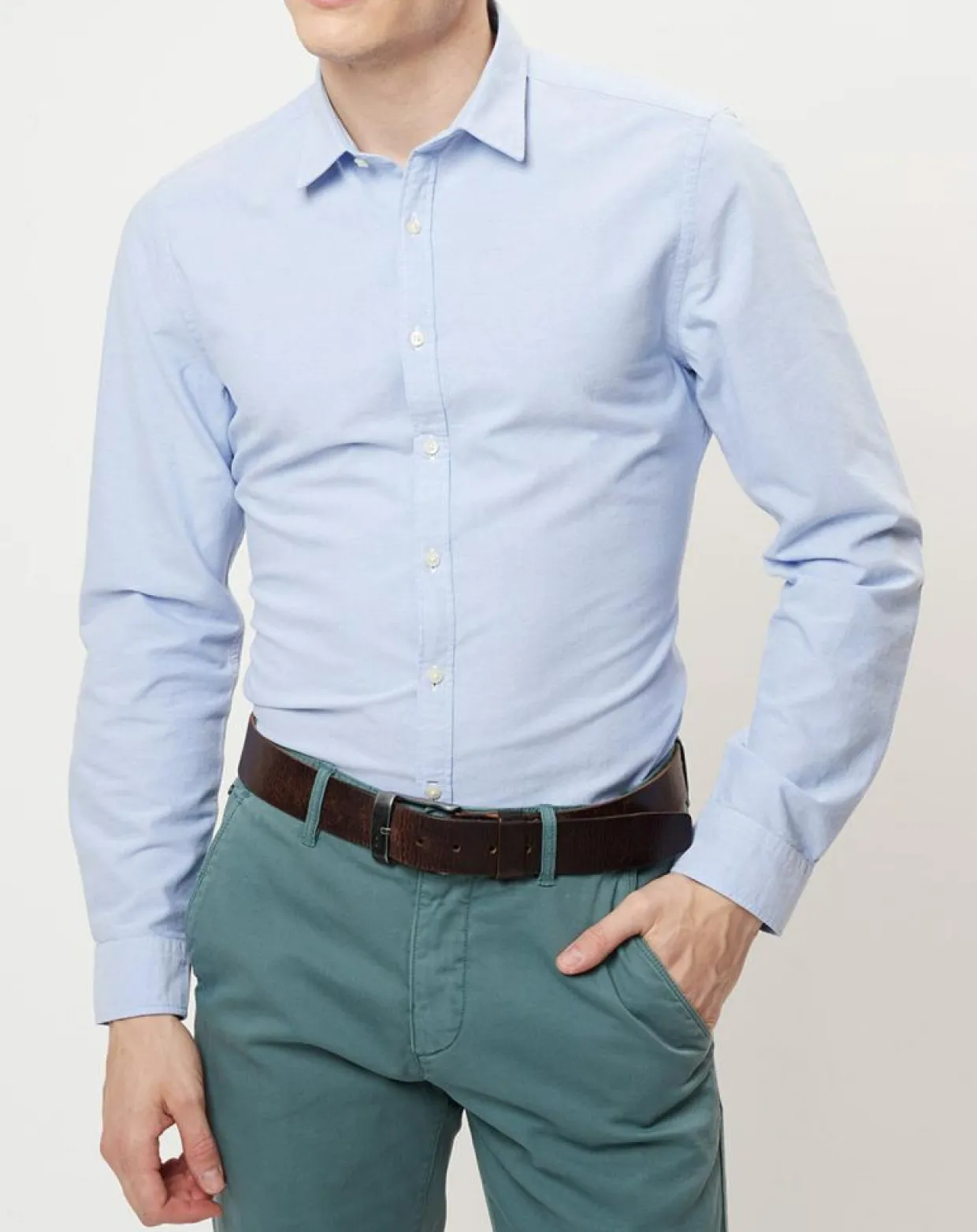 Chemise oxford shapped fit bleu ciel-Marc O'Polo Sale