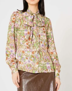 Chemise Paisley imprimée rose/multicolore-Manoush Sale