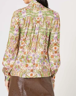 Chemise Paisley imprimée rose/multicolore-Manoush Sale