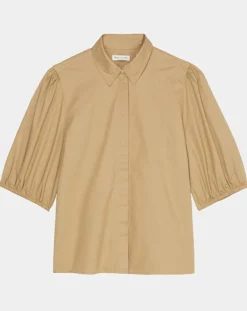 Femme Marc O'Polo Chemises^Chemise paperbag pinces manches 3/4 beige