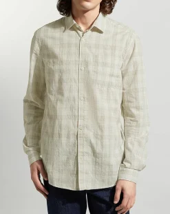 Chemise Picaro 2 ml caro beige/blanc-Galeries Lafayette Clearance