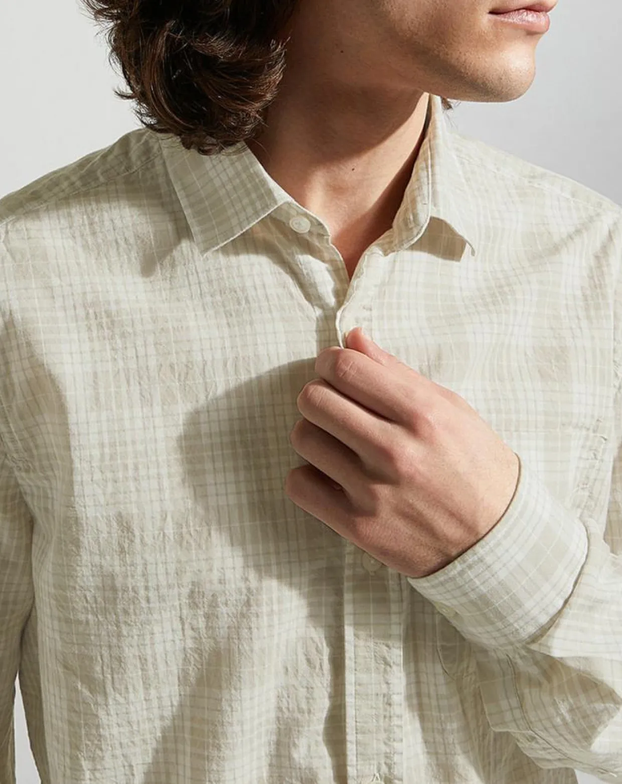 Chemise Picaro 2 ml caro beige/blanc-Galeries Lafayette Clearance
