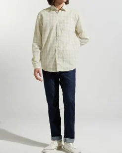 Chemise Picaro 2 ml caro beige/blanc-Galeries Lafayette Clearance