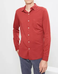 Homme Hartford Chemises^Chemise Polo Jersey rouge