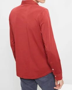 Homme Hartford Chemises^Chemise Polo Jersey rouge
