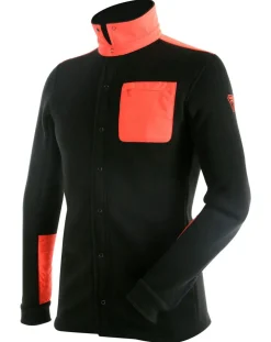 Chemise Première couche Polartec Cevennes noir/magma-Degré 7 Discount