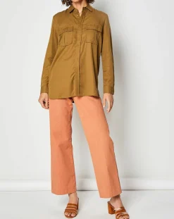 Chemise Qamp kaki-Swildens Sale