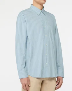 Chemise rayée Laps bleu ciel-Gant Hot