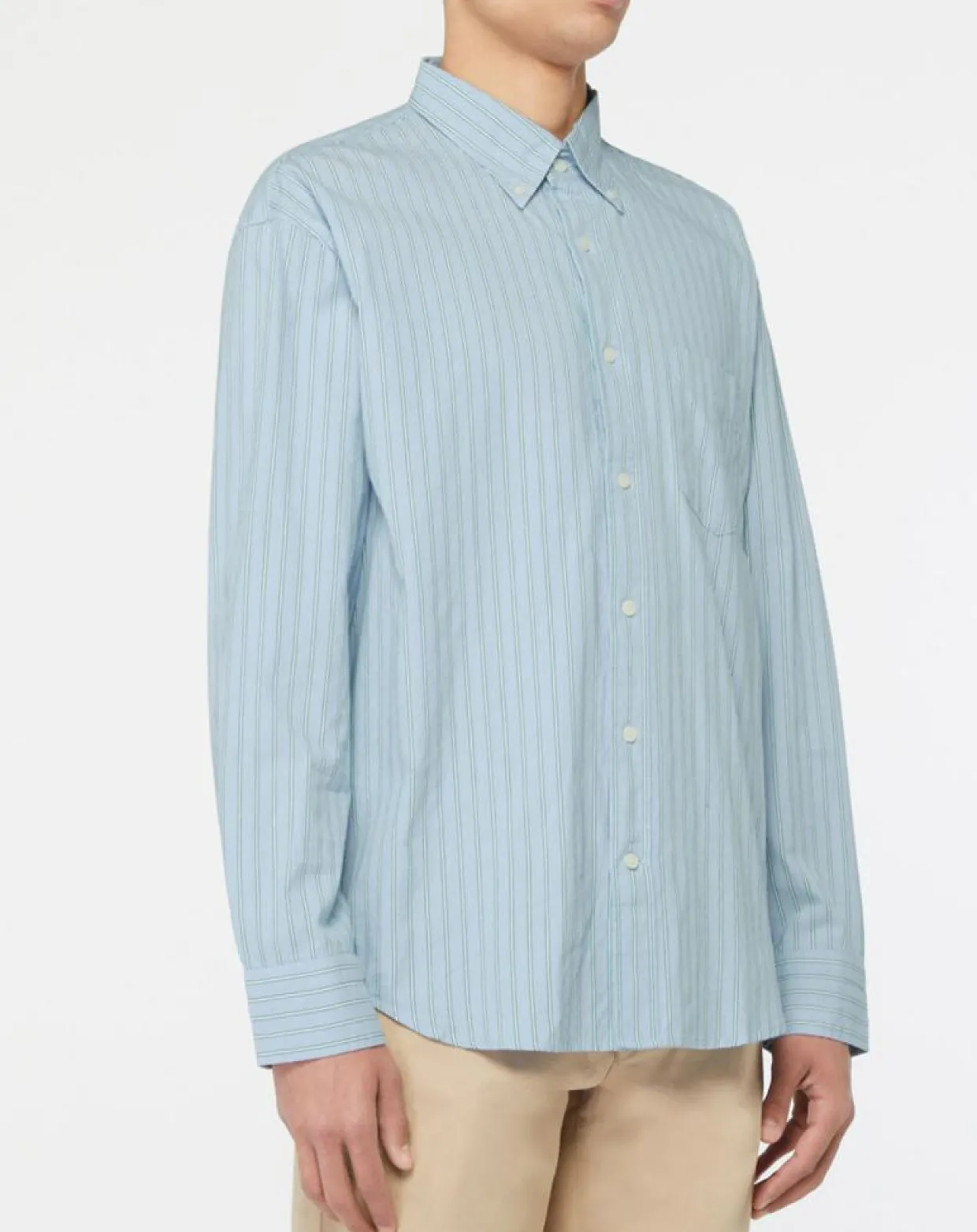 Chemise rayée Laps bleu ciel-Gant Hot