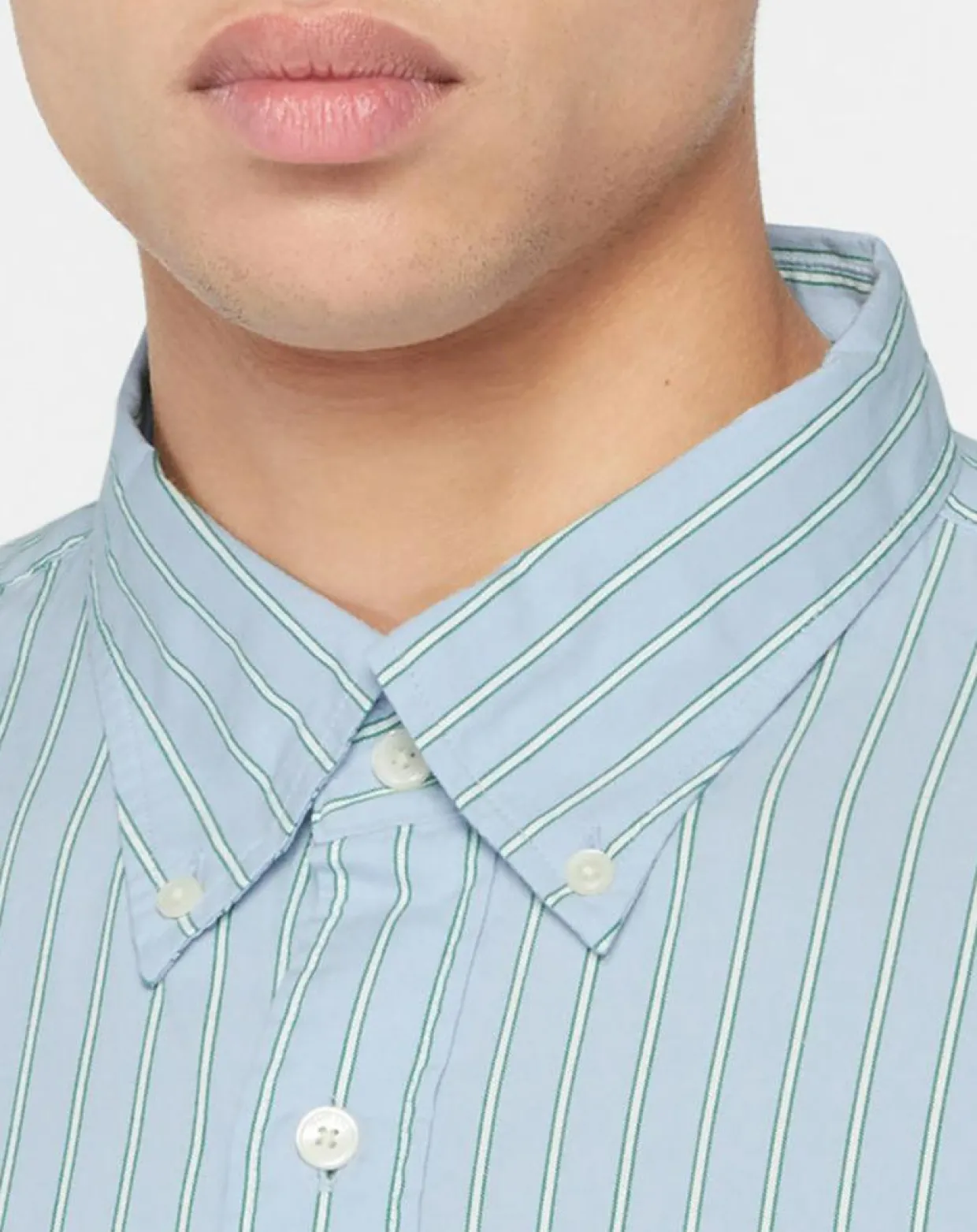 Chemise rayée Laps bleu ciel-Gant Hot