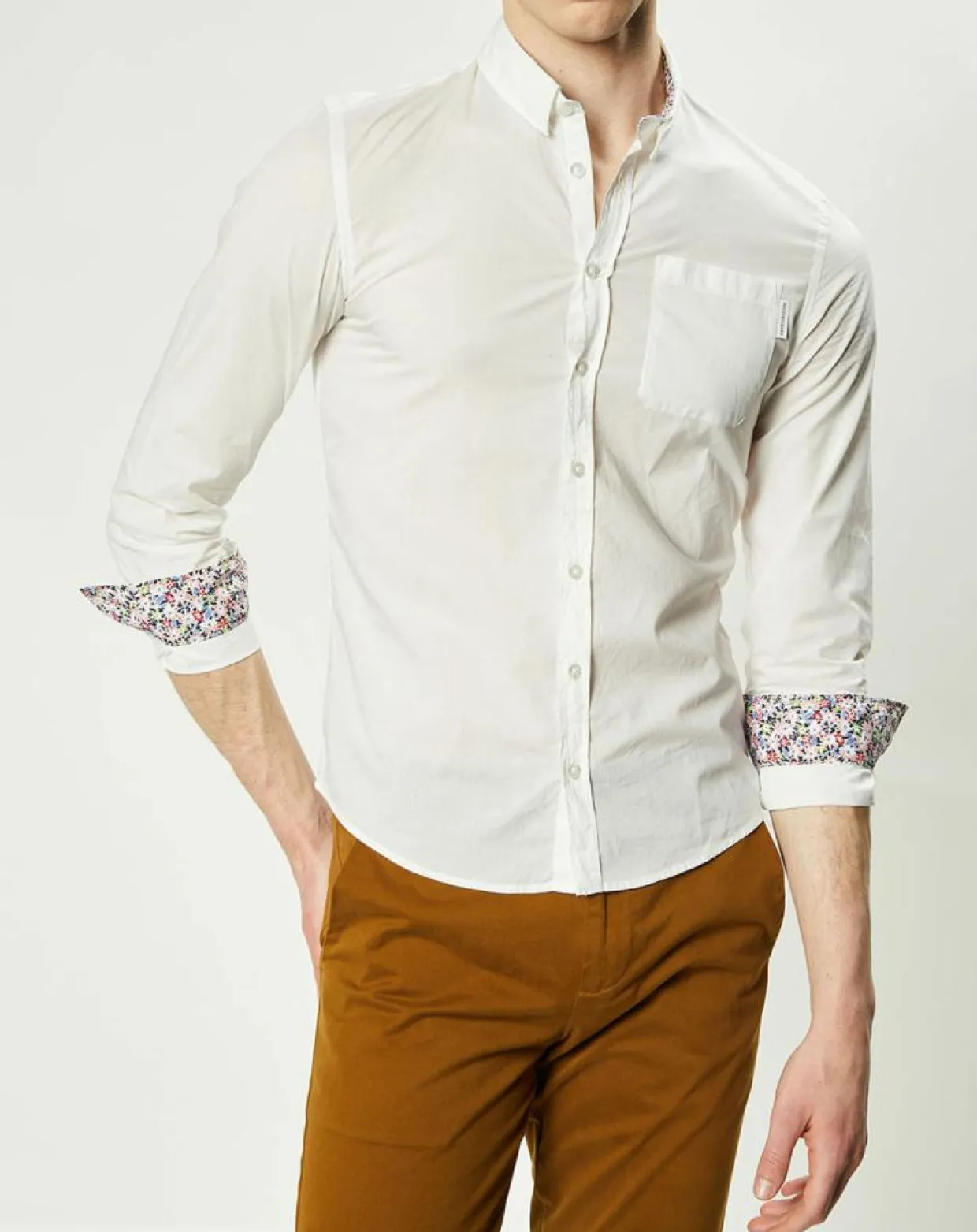 Chemise regular Earl blanche-Harris Wilson New