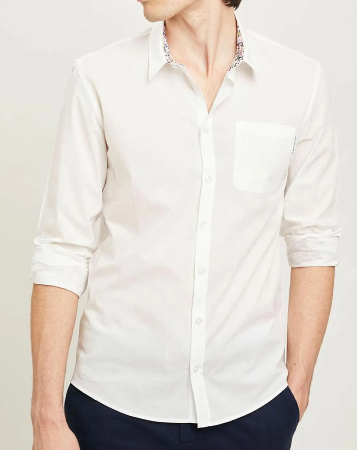 Chemise regular Earl blanche-Harris Wilson New