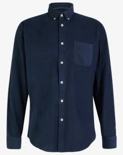 Homme Marc O'Polo Chemises^Chemise regular en Velours milleraies bleu marine