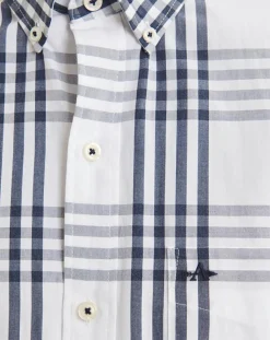 Chemise Regular Fit à carreaux bleu/blanc-Arrow Outlet