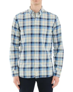 Homme Arrow Chemises^Chemise Regular Fit à carreaux beige/bleu