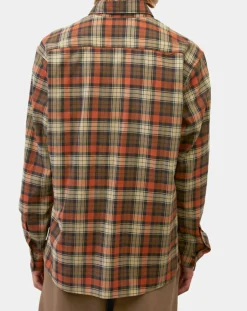 Homme Marc O'Polo Chemises^Chemise Regular Fit à carreaux orange/marron
