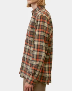 Homme Marc O'Polo Chemises^Chemise Regular Fit à carreaux orange/marron