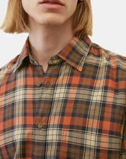 Homme Marc O'Polo Chemises^Chemise Regular Fit à carreaux orange/marron