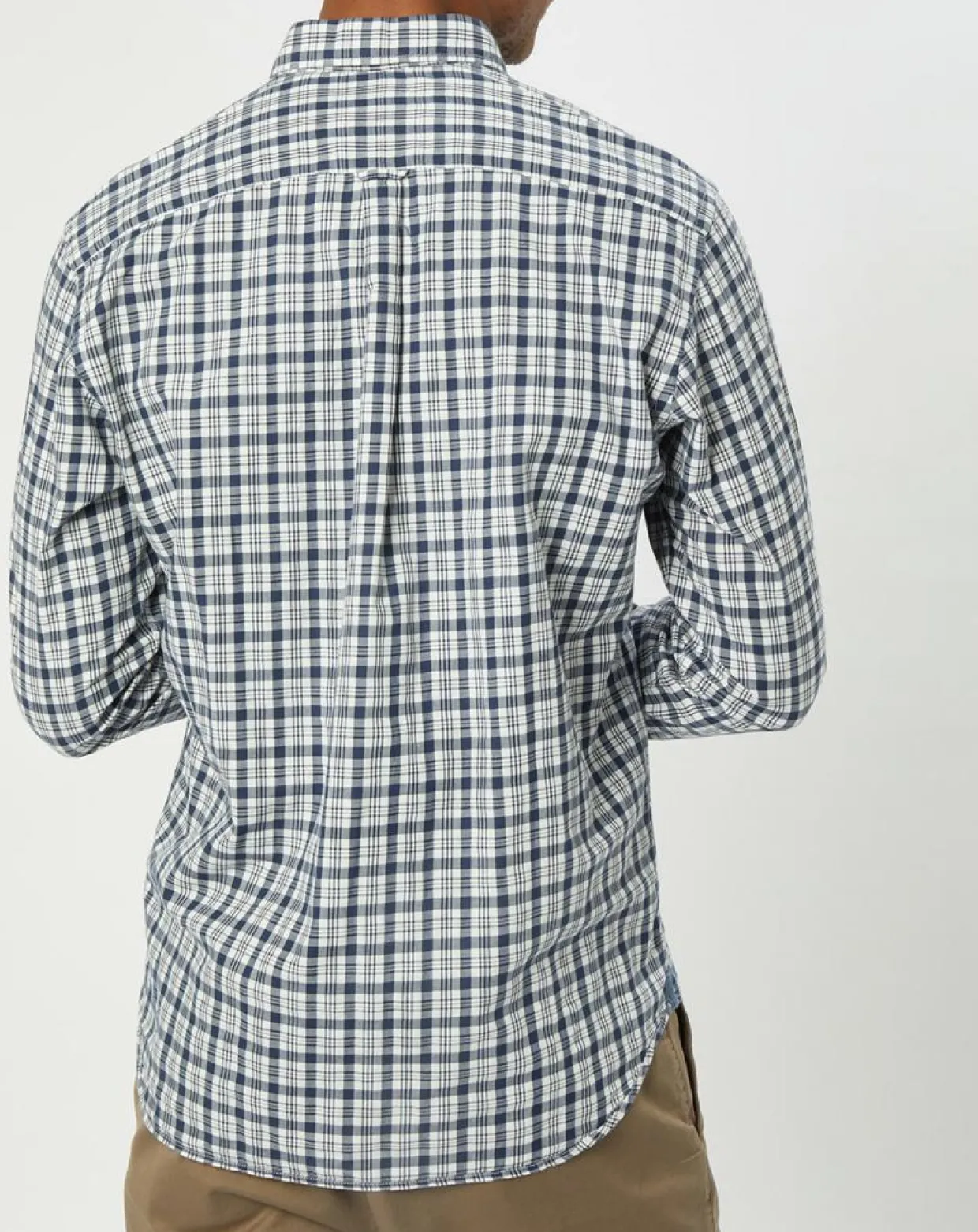 Chemise regular fit à carreaux blanc/bleu-Marc O'Polo Sale