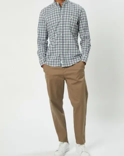 Chemise regular fit à carreaux blanc/bleu-Marc O'Polo Sale